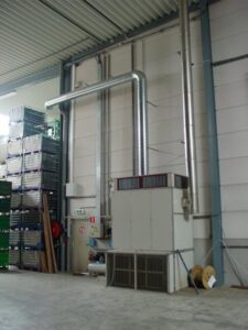 SE S – Générateur d’air chaud industriel pour brûleurs mazout où gaz