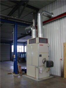 SE S – Générateur d’air chaud industriel pour brûleurs mazout où gaz